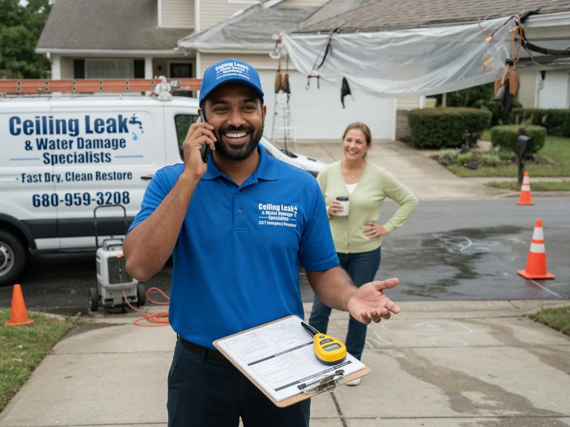 Ceiling Leak Cleanup Portageville, MO FAQs